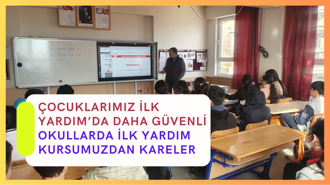 Okullarda İlk Yardım Kursu'ndan Kareler