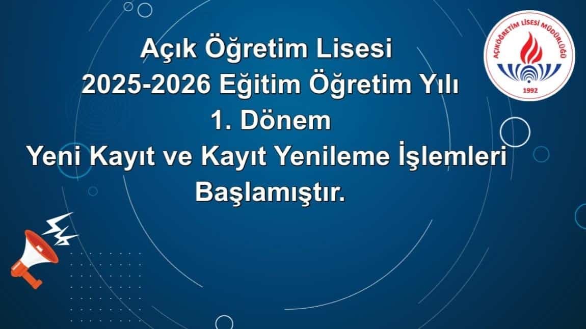 ÖNEMLİ DUYURU